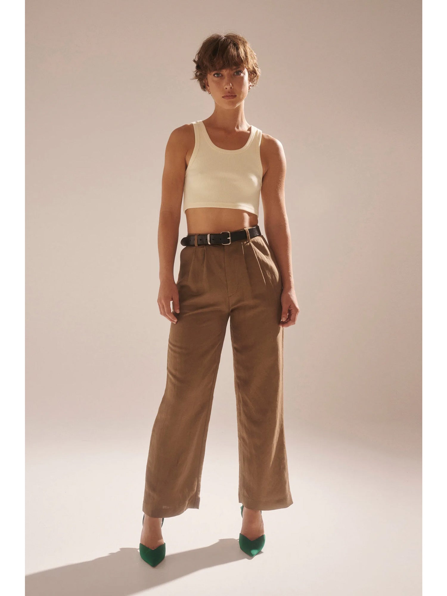 CHLOE PLEAT LINEN