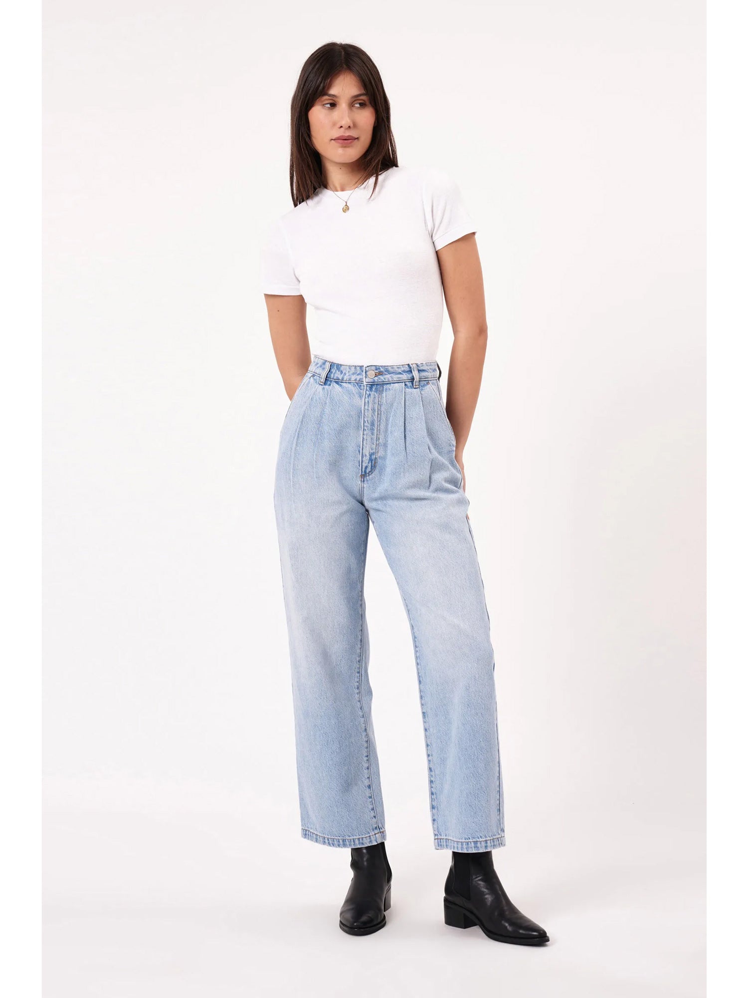 CHLOE PLEAT DENIM