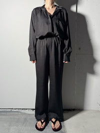 【ARCHIVE STANCES】SATIN STRIPE EASY PANTS