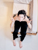 【ARCHIVE STANCES】SATIN STRIPE EASY PANTS