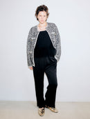 【ARCHIVE STANCES】SATIN STRIPE EASY PANTS