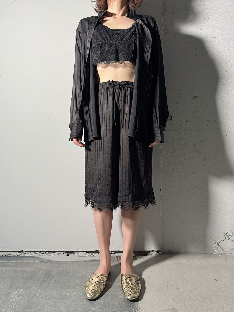 【ARCHIVE STANCES】SATIN STRIPE DOLMAN S SHIRT