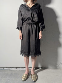 【ARCHIVE STANCES】SATIN STRIPE DOLMAN S SHIRT