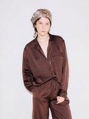 【ARCHIVE STANCES】SATIN STRIPE DOLMAN S SHIRT