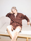 【ARCHIVE STANCES】SATIN STRIPE DOLMAN S SHIRT