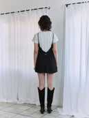 【GREEN BUTTER】SILKY LACE SLIP MINI DRESS