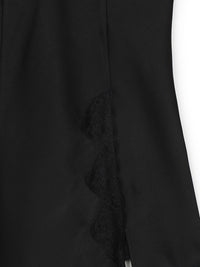 【GREEN BUTTER】SILKY LACE SLIP MINI DRESS