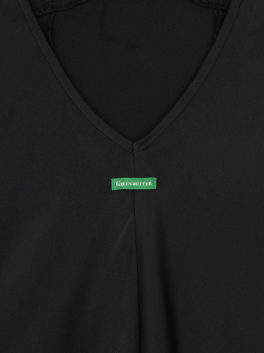 【GREEN BUTTER】SILKY LACE SLIP MINI DRESS