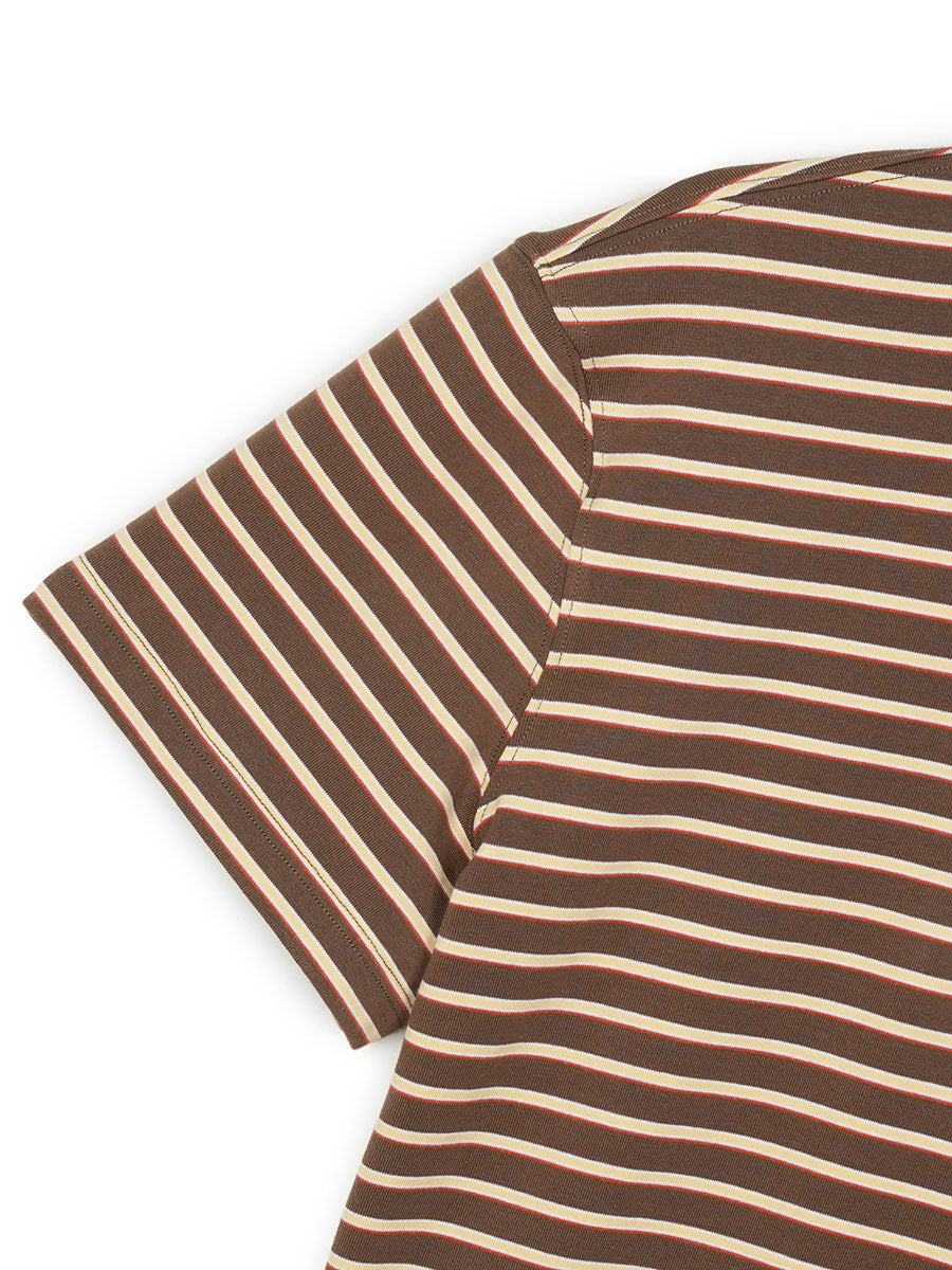 【GREEN BUTTER】STRIPE POLO TEE