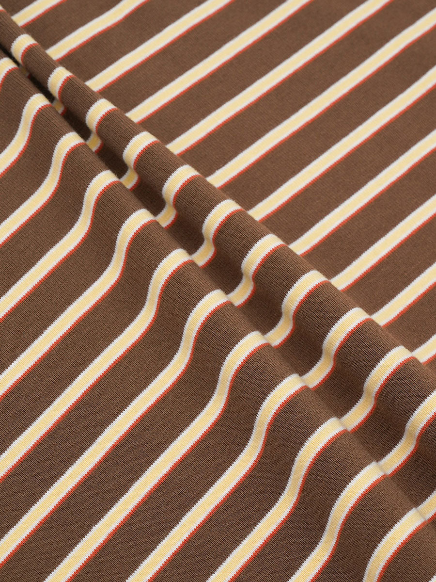 【GREEN BUTTER】STRIPE POLO TEE