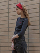 【GREEN BUTTER】THREE-QUARTER SLEEVE TEE