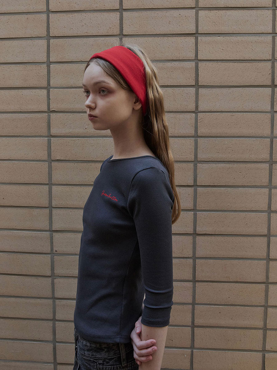 【GREEN BUTTER】THREE-QUARTER SLEEVE TEE