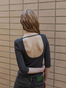 【GREEN BUTTER】THREE-QUARTER SLEEVE TEE