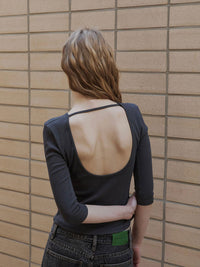 【GREEN BUTTER】THREE-QUARTER SLEEVE TEE