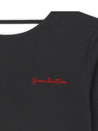 【GREEN BUTTER】THREE-QUARTER SLEEVE TEE