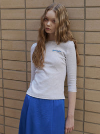 【GREEN BUTTER】THREE-QUARTER SLEEVE TEE