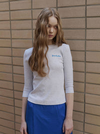 【GREEN BUTTER】THREE-QUARTER SLEEVE TEE