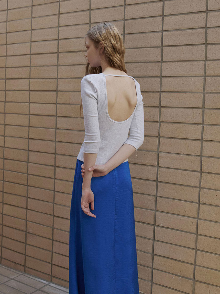 【GREEN BUTTER】THREE-QUARTER SLEEVE TEE