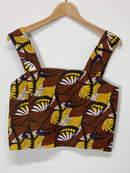 AFRICAN PRT  BUSTIER TOP